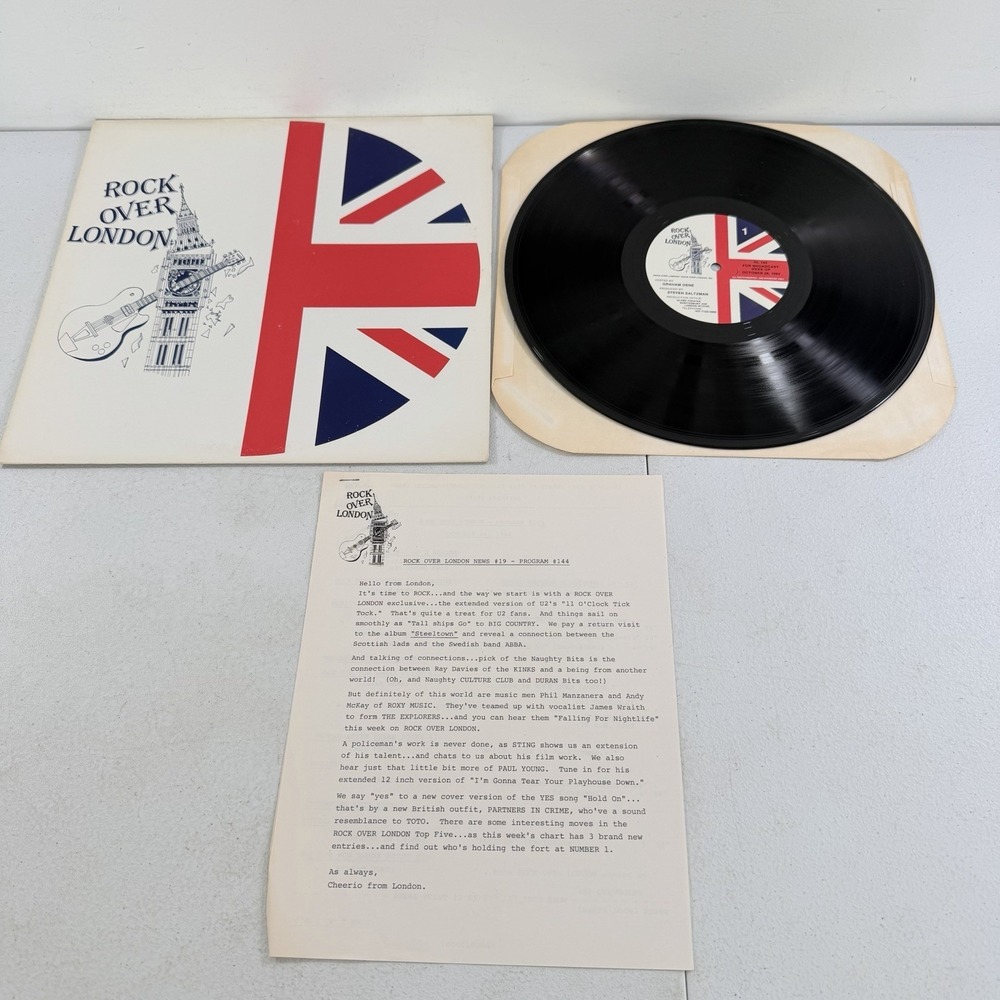 Rock over London #144 Oct 28, 1984 Vinyl Radio Show U2 Paul Young Paul McCartney